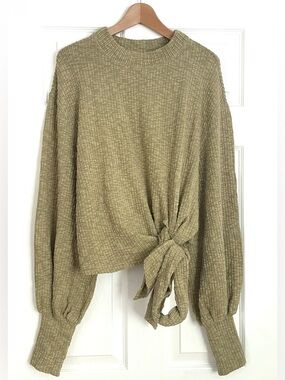 Free People Beach Front Tie Sweater Size S